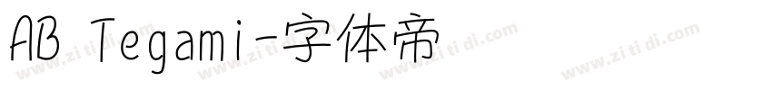 AB Tegami字体转换